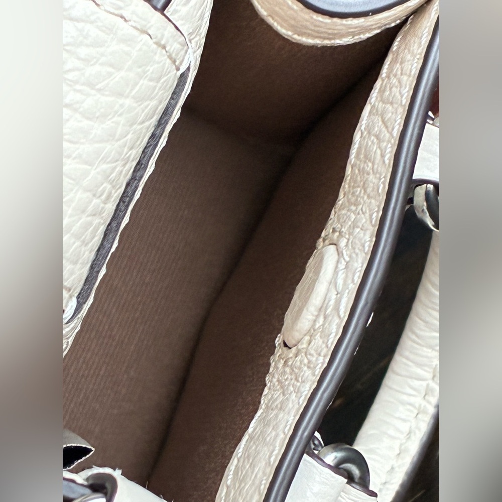 Coach Floral Key Holder in White with Red and Blue Accents - Picture 7 of 13